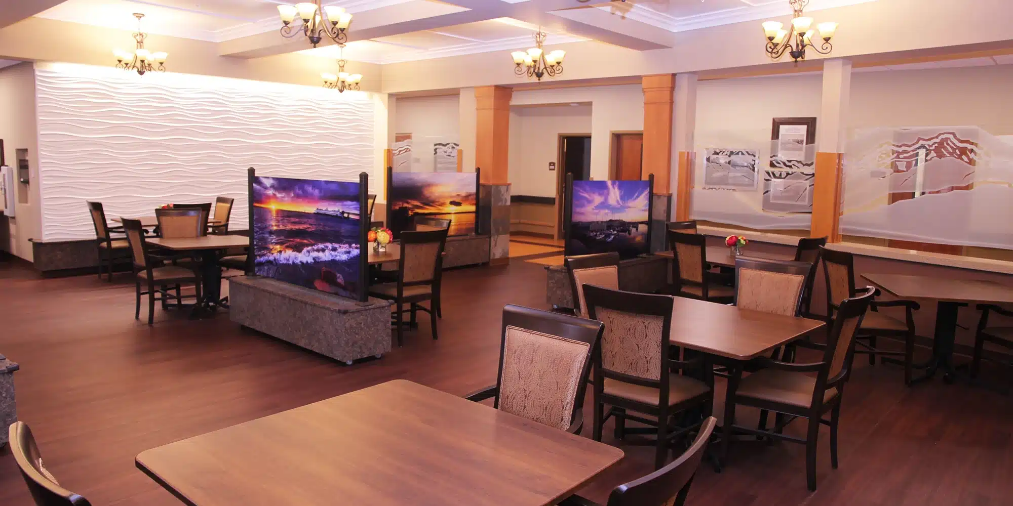 A common room at Pine Ridge