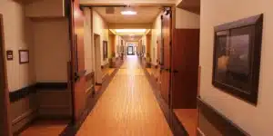 A hallway at Pine Ridge