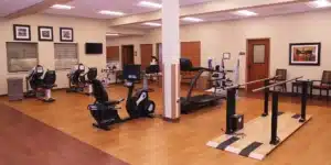 The rehab gym at Pine Ridge