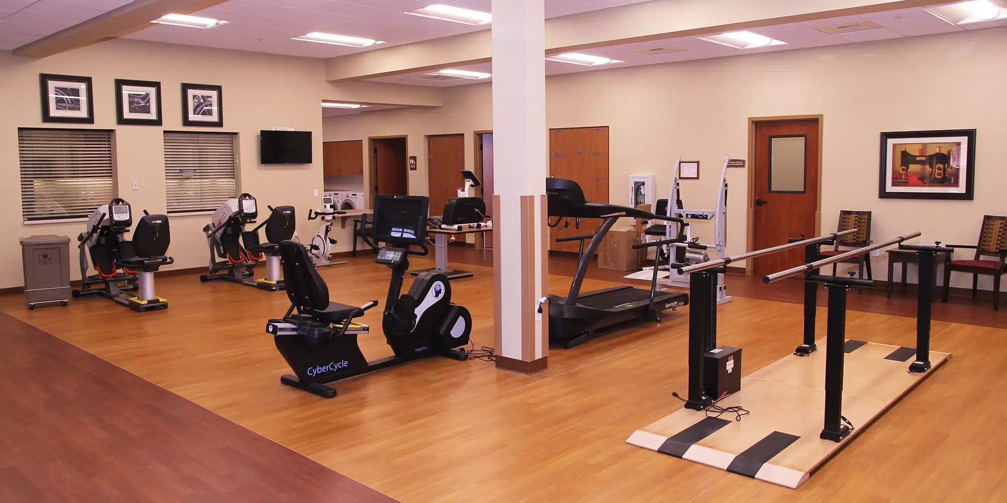 The rehab gym at Pine Ridge