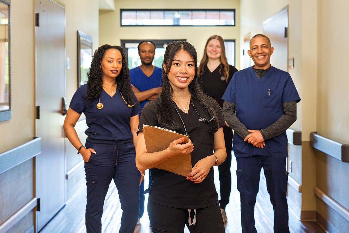 Doctors standing together at Pine Ridge