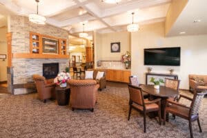 The lobby of Pine Ridge