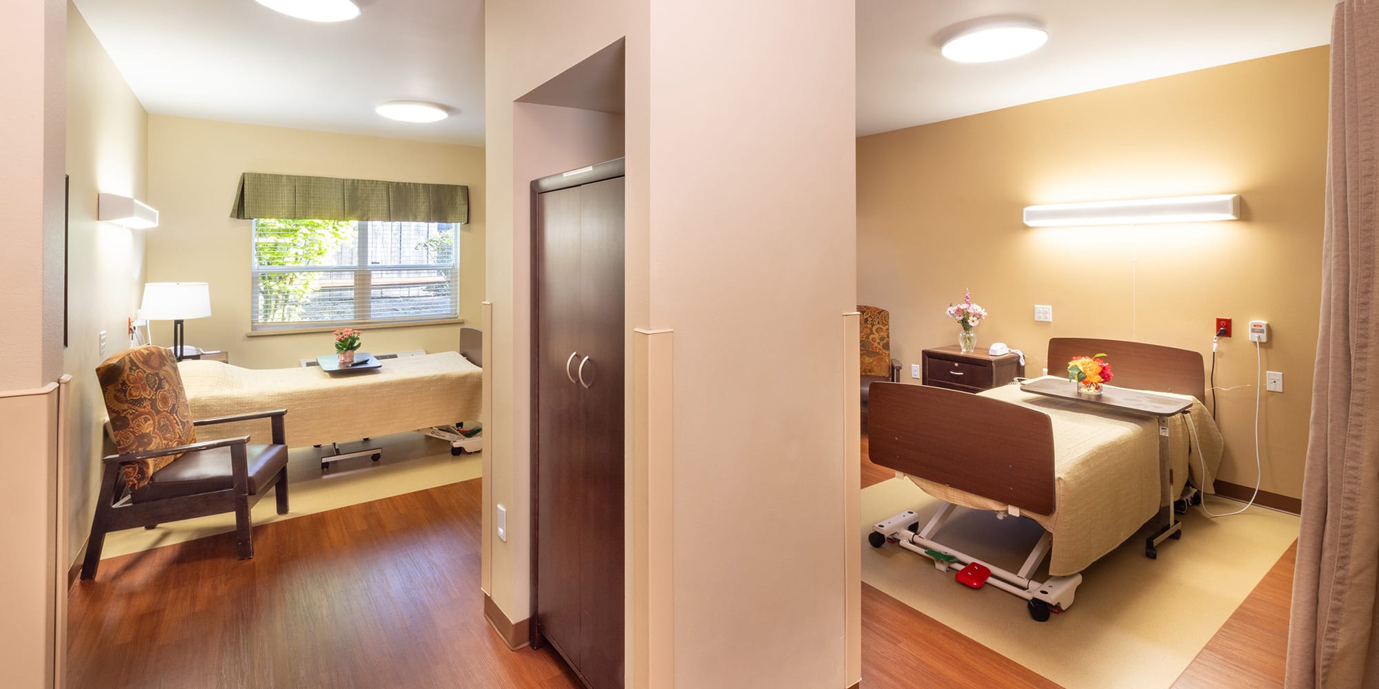 A semi-private room at Pine Ridge