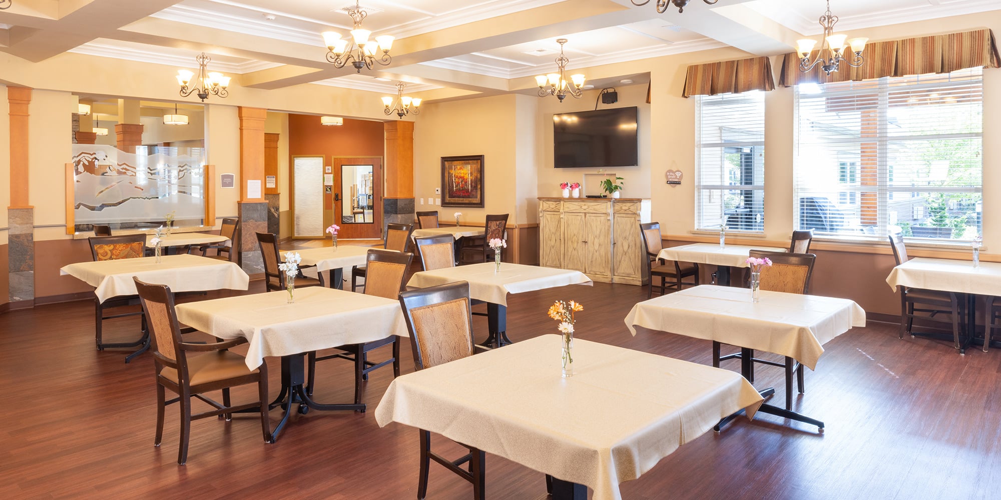 The dining room at Pine Ridge